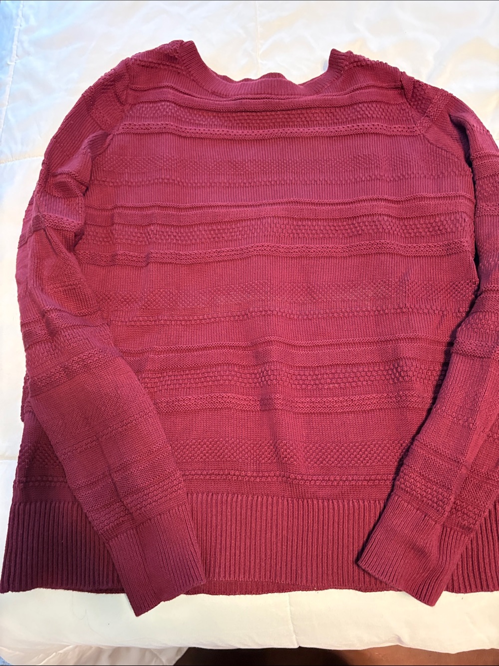 LOFT Women's Crewneck Sweater - Wine